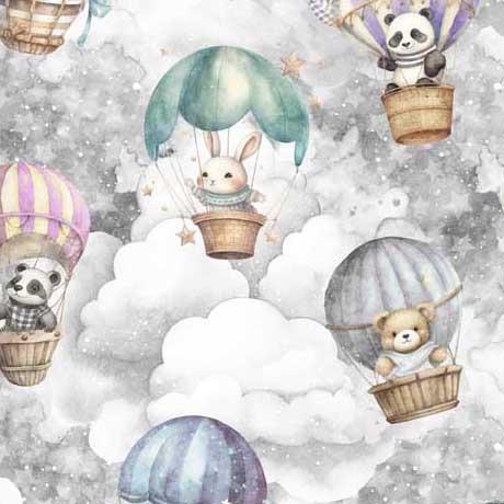 QT Oh the Places - 30666-K Gray - Cotton Fabric