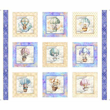 QT Oh the Places Panel - 30665-Z White - Cotton Fabric