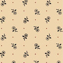 QT Oxford Archival Ditsy - 24854-EJ Cream/Black - Cotton Fabric