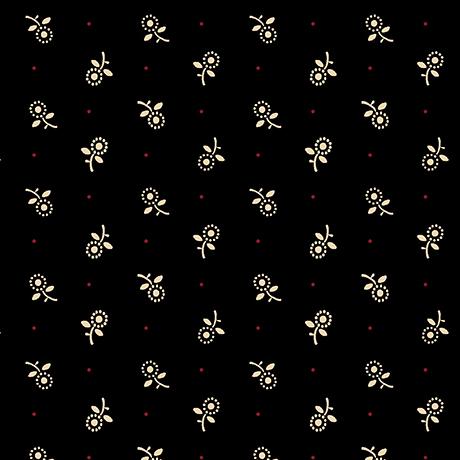 QT Oxford Archival Ditsy - 24854-J Black - Cotton Fabric