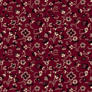 QT Oxford Archival Flower with Dotted Scroll - 24851-R Brick - Cotton Fabric