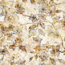 QT Panorama 118" Tonal Floral - 29250-A Tan - Cotton Wide Back Fabric