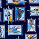 QT Patriot Airforce Patch - 30931-N Navy - Cotton Fabric