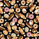 QT Perfect Blend Donuts - 30493-J Black - Cotton Fabric
