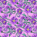 QT Poppy Gala Floral & Dot - 30834-L Lilac - Cotton Fabric