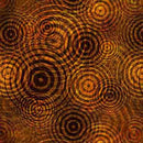 QT Rock N Roll Fantasy Circle Geo - 30736-T Rust - Cotton Fabric