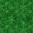 QT Santa's Workshop Snowflakes - 31077-G Green - Cotton Fabric