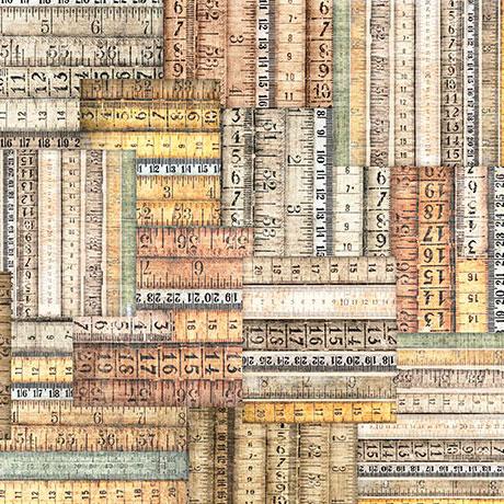 QT Sew Shabby Chic Tape Measure - 31580-X Multi - Cotton Fabric