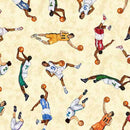 QT Slam Dunk Basketball Player Toss - 30015-E - Cotton Fabric