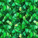QT Spirit Of Ireland Stained Glass - 31657-G Kelly Green - Cotton Fabric