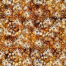 QT Sugar, Spice, Everything Nice Flower Geo - 31600-A Brown - Cotton Fabric