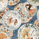 QT Sugar, Spice, Everything Nice Girl Vignettes - 31597-B Denim - Cotton Fabric