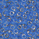 QT True Detective Hand Cuffs - 30722-B Blue - Cotton Fabric