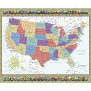 QT Us Map - Where You Are From Panel - 31511-X Multi - Cotton Fabric