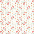 QT Vintage Blossoms Stemmed Floral - 32585-P Pink - Organic Cotton Fabric
