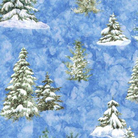 QT Winterhaven Pinetrees - 29898-B - Cotton Fabric