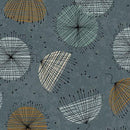 QT Wisps On The Wind Contempo Flowers - 31782-Q Dusty Teal - Cotton Fabric
