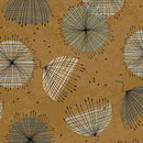QT Wisps On The Wind Contempo Flowers - 31782-S Antique Gold - Cotton Fabric
