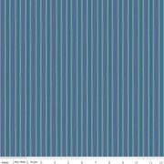 RILEY BLAKE Autumn Stripe - C14665-DENIM - Cotton Fabric