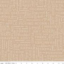 CWH Autumn Words - C14667-TEADYE - Cotton Fabric