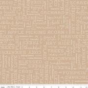 RILEY BLAKE Autumn Words - C14667-TEADYE - Cotton Fabric