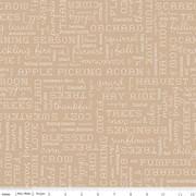 CWH Autumn Words - C14667-TEADYE - Cotton Fabric