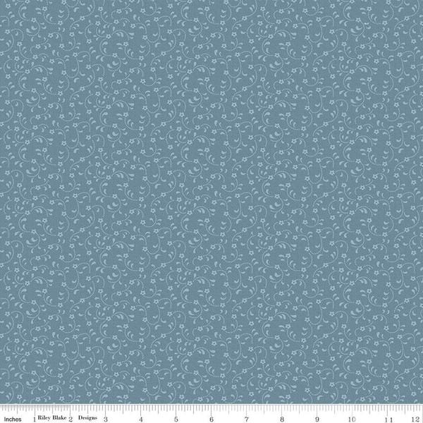 CWH Floret - C675-CADET - Cotton Fabric