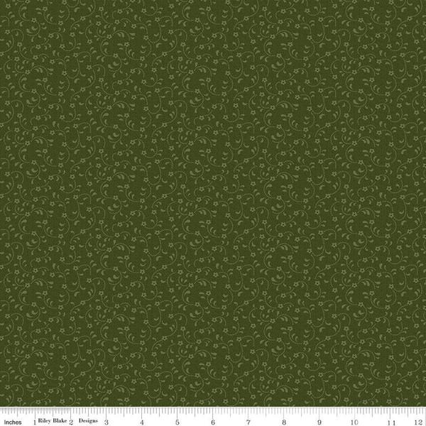 CWH Floret - C675-CHIVE - Cotton Fabric