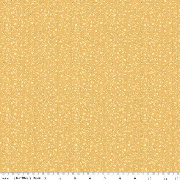 CWH Floret - C675-OCHRE - Cotton Fabric