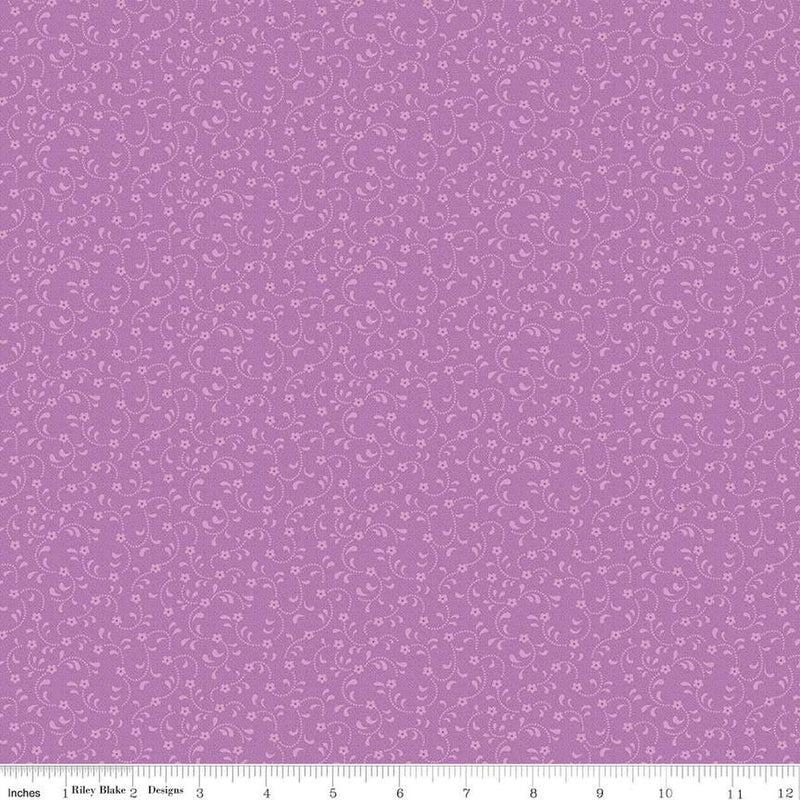 CWH Floret - C675-VIOLET - Cotton Fabric