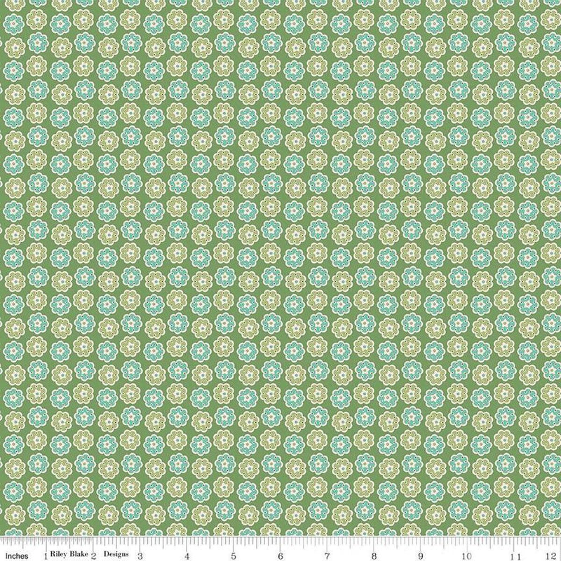 CWH Home Town Holiday - C14917-CLOVER - Cotton Fabric