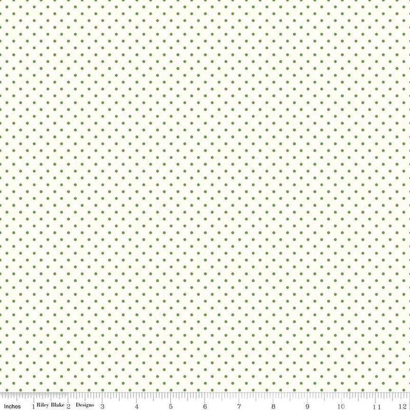 CWH Swiss Dot - C600-CLOVER - Cotton Metallic Fabric