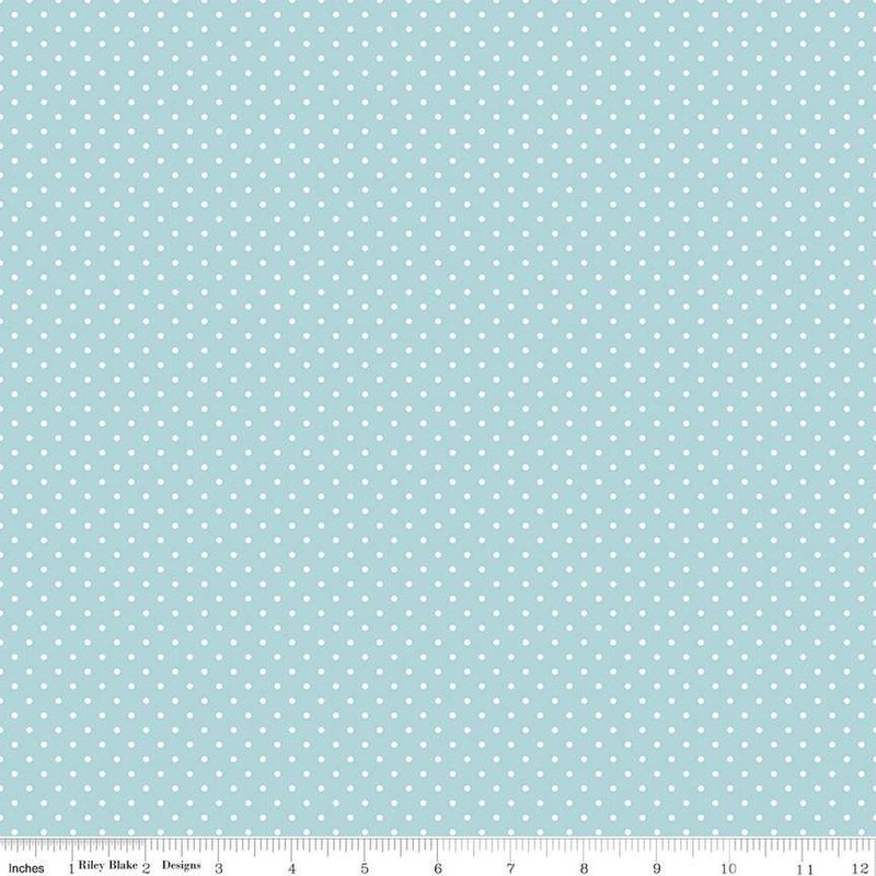 CWH Swiss Dot - C670-20 AQUA - Cotton Fabric