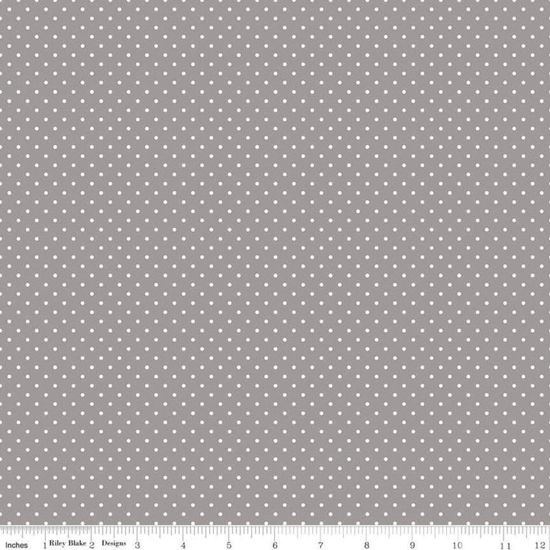 CWH Swiss Dot - C670-40 Gray - Cotton Fabric