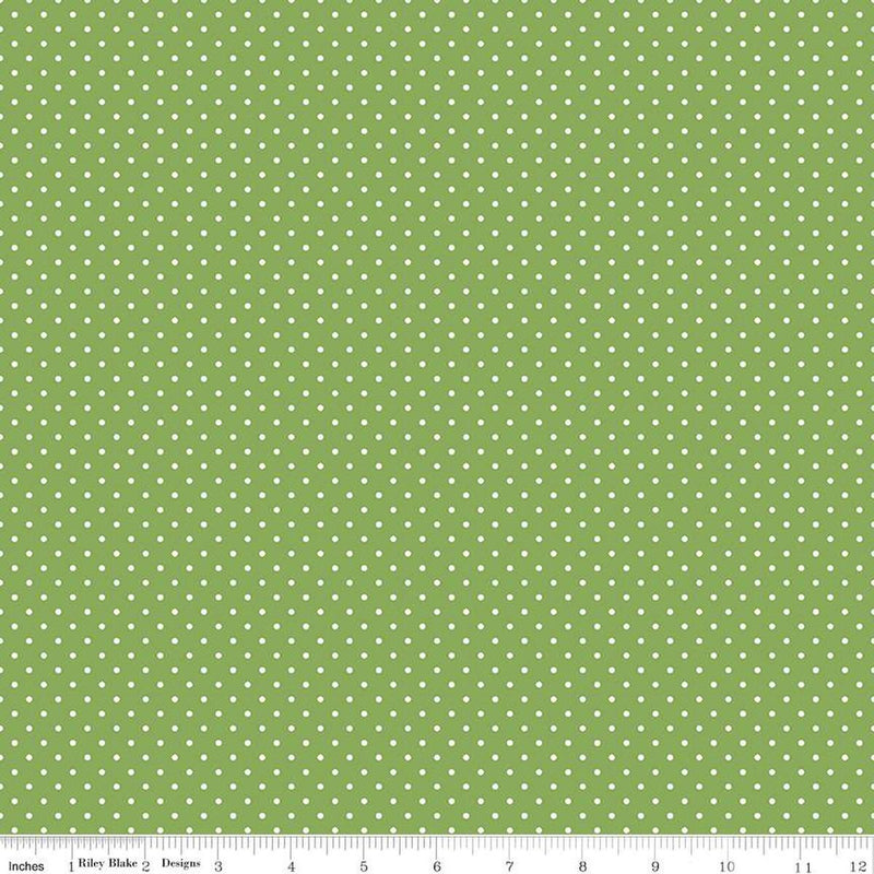 CWH Swiss Dot - C670-GREEN - Cotton Fabric