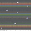 CWH Thomas & Friends Sodor Railway On The Tracks - C15084-CHARCOAL - Cotton Fabric