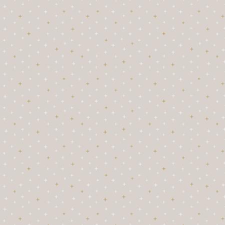 RJR Cotton & Steel Be Positive - CS108-CC21M Cumulus Cloud - Cotton Metallic Fabric