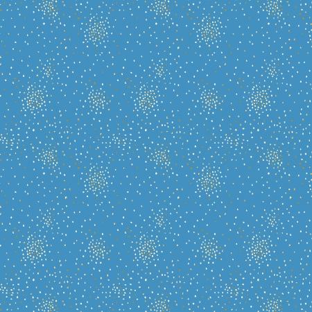 RJR Cotton & Steel Clusters - CS107-BS2M Blue Sky Metallic - Cotton Fabric