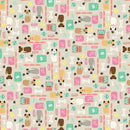 RJR Cotton & Steel Woof You Pawfectly Pampered - SD200-HP3 Happy Pups - Cotton Fabric