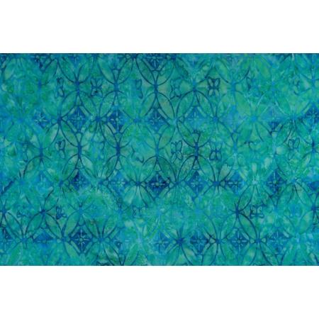 RJR Malam Batiks X Legacy Ovals - JB1001-AQ3B Aquamarine - Cotton Fabric