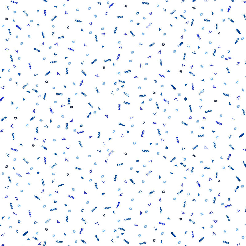 RJR Miniature Minis II Shaken Shapes - RJ1701-TB6 Tonal Blue - Cotton Fabric