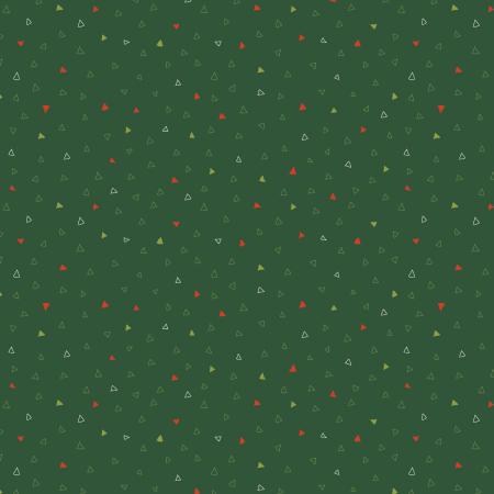 RJR Miniature Minis II Triangulate - RJ6123-GR6 Green - Cotton Fabric