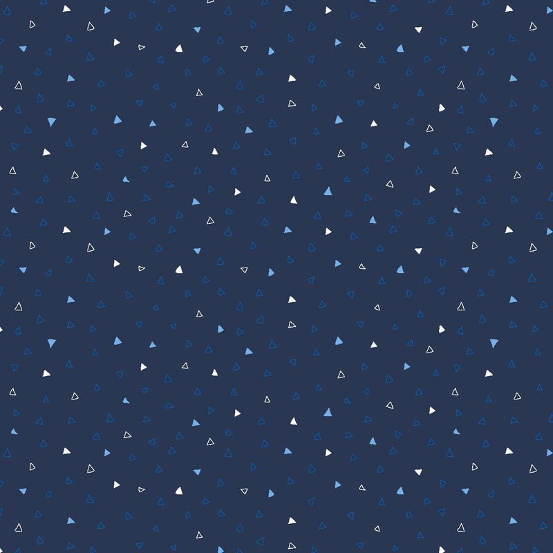 RJR Miniature Minis II Triangulate - RJ6123-NA8 Navy - Cotton Fabric