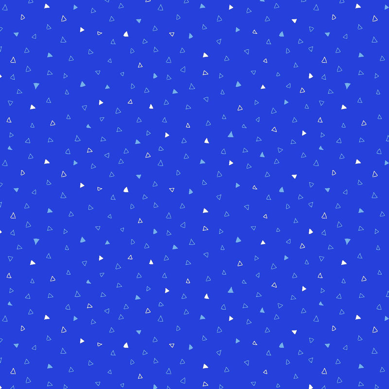 RJR Miniature Minis II Triangulate - RJ6123-RB7 Royal Blue - Cotton Fabric