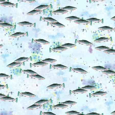 RJR Wild And Wonderful Cool Water - TM102-RI1D River - Cotton Fabric