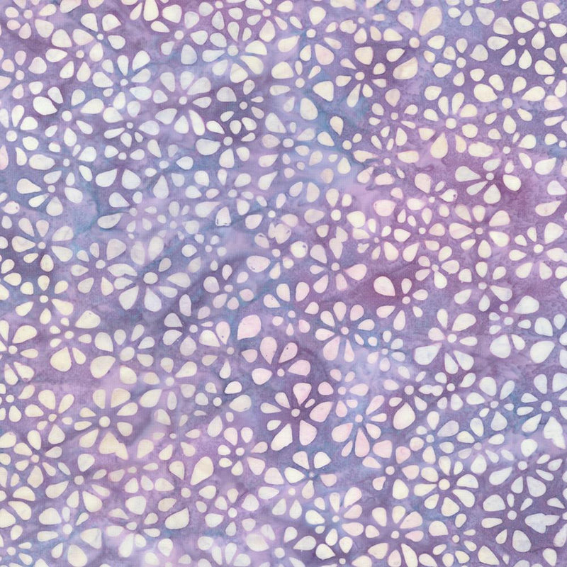 RK Artisan Batiks: Dancing Petals - 23368-23 Lavender - Cotton Batik Fabric
