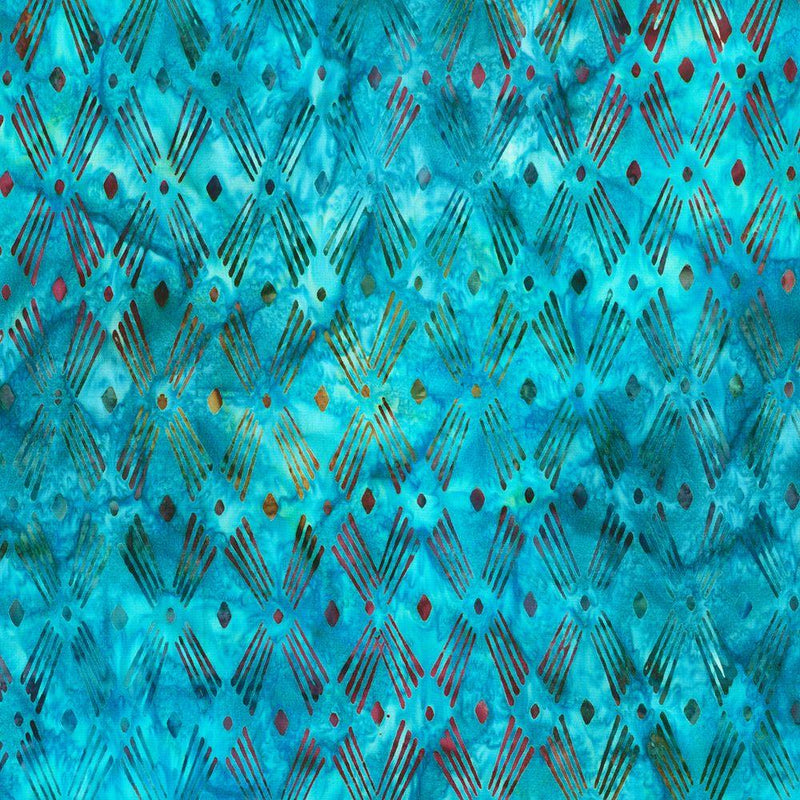 RK Artisan Batiks: Geo Earth - 23424-73 Lake - Cotton Fabric