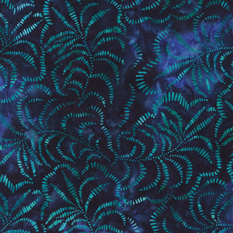 RK Artisan Batiks: Jungle Dreams - SRK-22613-59 Ocean - Cotton Batik Fabric