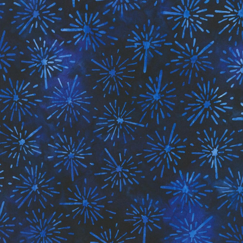 RK Artisan Batiks: Liberty 2 - SRK-22851-9 Navy - Cotton Batik Fabric