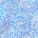 RK Artisan Batiks: Paisley Bouquet - AMD-22836-61 Periwinkle - Cotton Batik Fabric